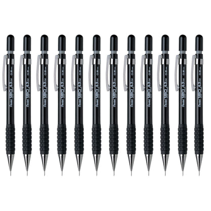 Pentel Sensi-Grip Automatic Pencil, 0.5mm, Black Barrel, Box of 12 (A315A