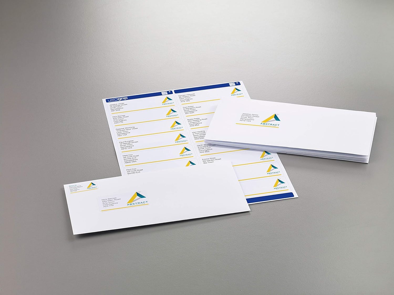 Avery Self Adhesive Address Mailing Labels, Laser Printers,16 Labels Per A4 sheet, 640 labels, UltraGrip (L7162), White, 40 Sheets