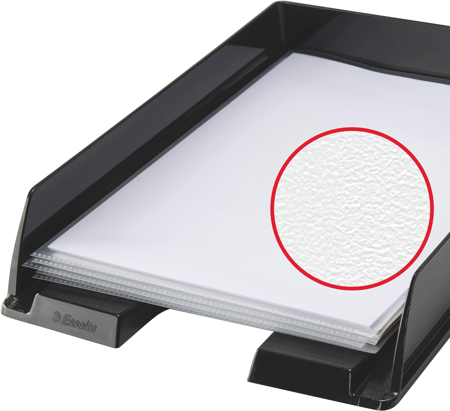 Esselte TS-110386 A4 Embossed Folder, Clear, Pack of 100