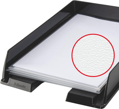 Esselte TS-110386 A4 Embossed Folder, Clear, Pack of 100