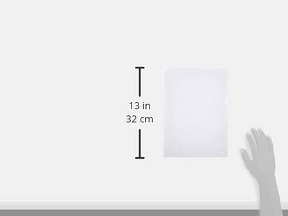Esselte TS-110386 A4 Embossed Folder, Clear, Pack of 100