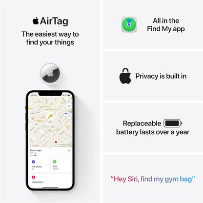 Apple Airtag - Anti-Loss Bluetooth Tag For Mobile Phone, Tablet - For Iphone/Ipad/Ipod