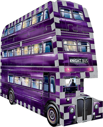 Wrebbit3D | Harry Potter: Mini Knight Bus (130pc) | 3D Puzzle | Ages 12+