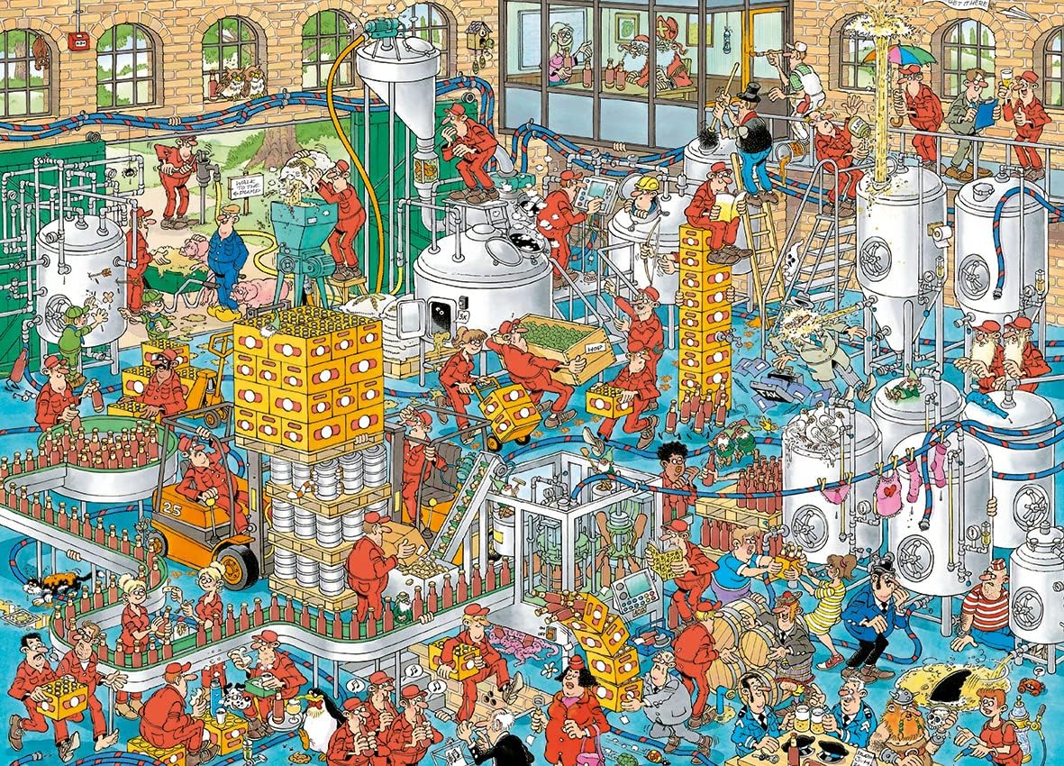 Jan van Haasteren Jumbo Spiele Jan van Haasteren Kraftbierbrauerei - Puzzle 2000 Teile