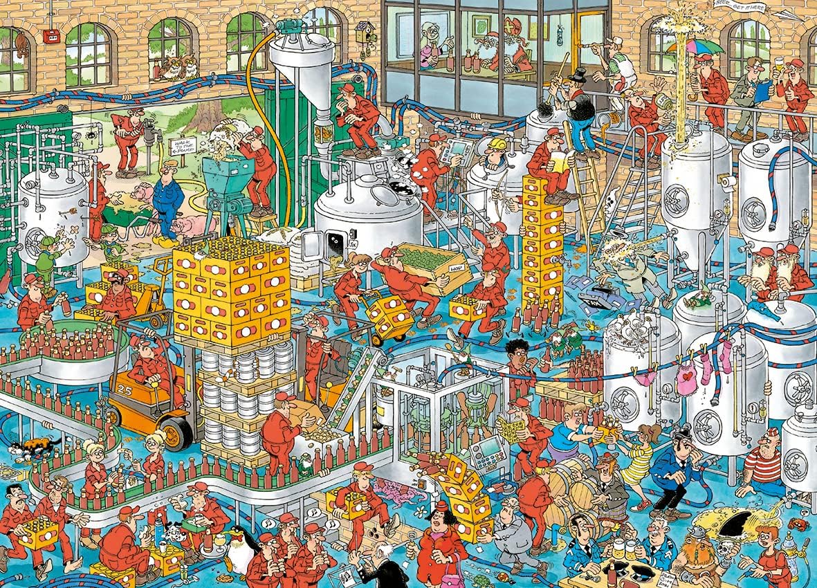 Jan van Haasteren Jumbo Spiele Jan van Haasteren Kraftbierbrauerei - Puzzle 1000 Teile