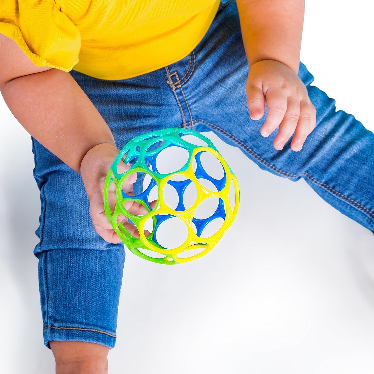 Bright Starts Oball Classic Easy-Grasp Toy - Blue/Green