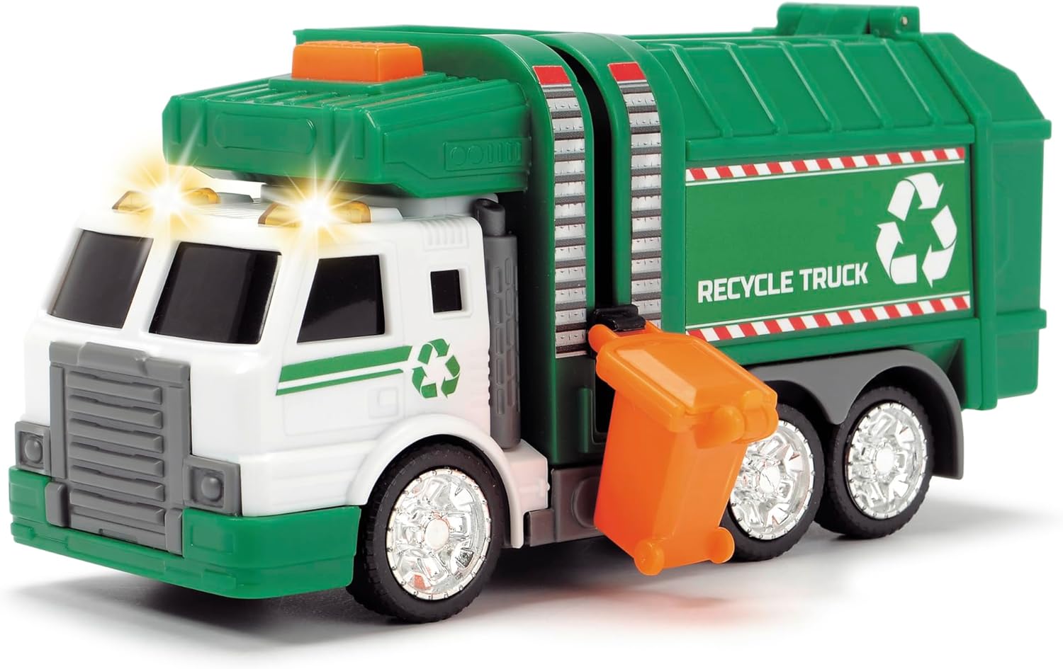 Dickie Toys 203302018 Recycling Truck, Green/White
