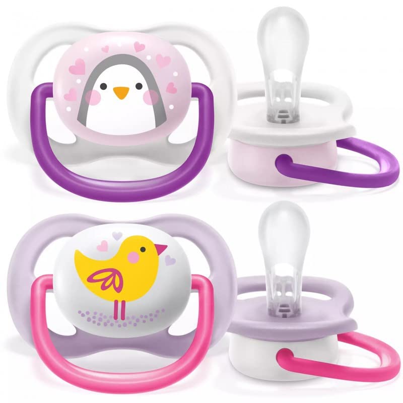 Philips Avent - Pacifier Ultra Air Animals Girls 0-6M