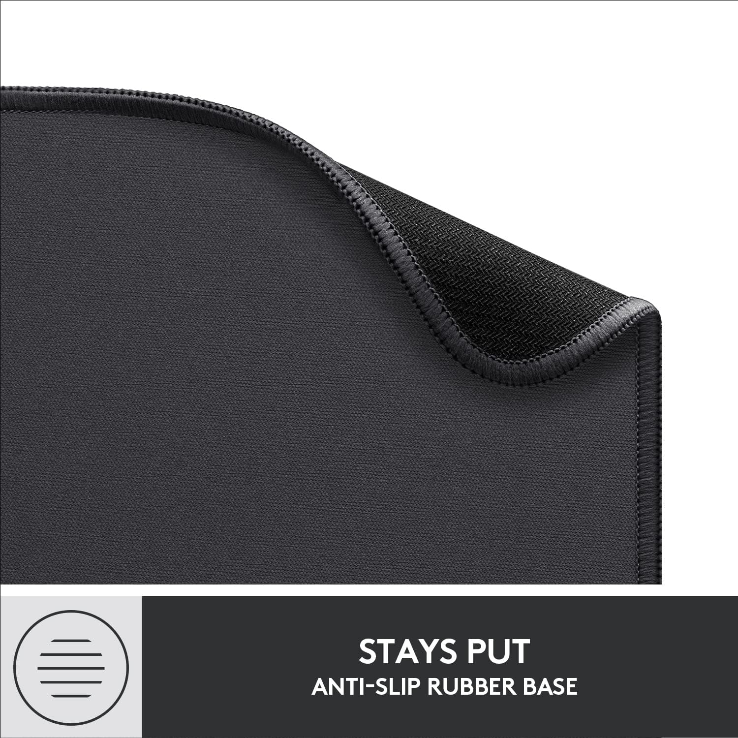 Logitech Mouse Pad - Studio Series, Computer Mouse Mat with Anti-slip Rubber Base, Easy Gliding, Spill-Resistant Surface, Durable Materials, Portable, in a Fresh Modern Design