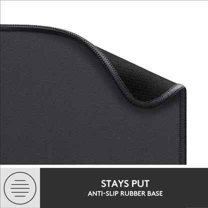 Logitech Mouse Pad - Studio Series, Computer Mouse Mat with Anti-slip Rubber Base, Easy Gliding, Spill-Resistant Surface, Durable Materials, Portable, in a Fresh Modern Design