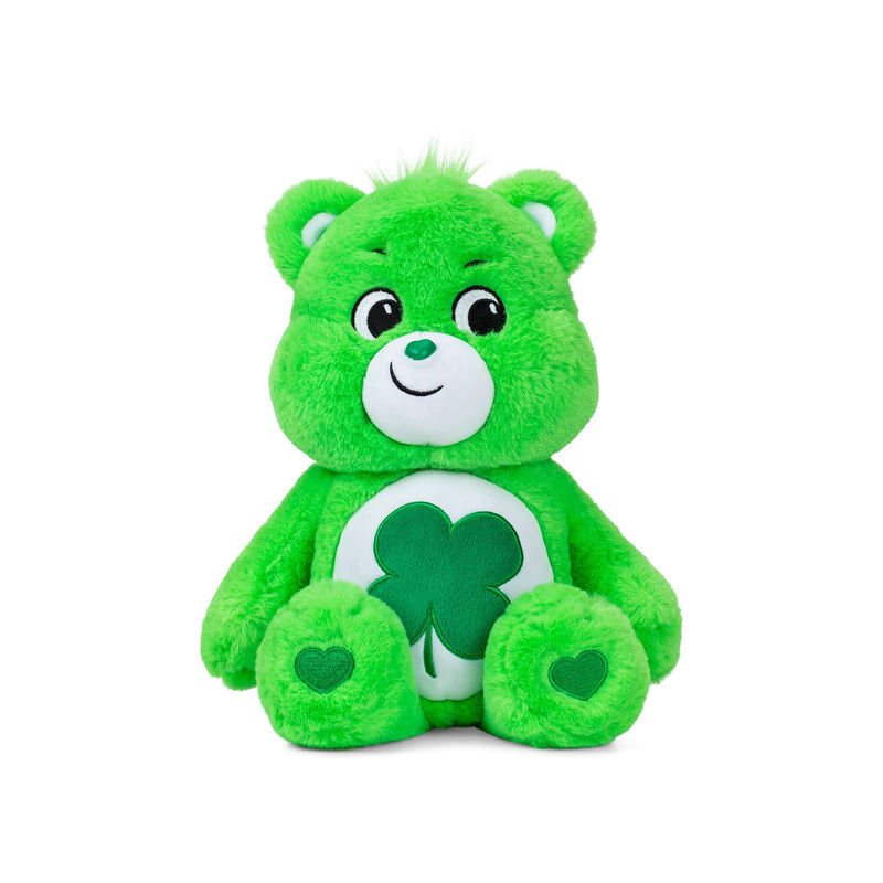 Care Bears | Good Luck Bear 35cm Medium Plush | Collectable Cute Plush Toy, Cuddly Toys for Children, Soft Toys for Girls Boys, Cute Teddies Suitable for Girls and Boys Ages 4+ | Basic Fun 22064 Singl