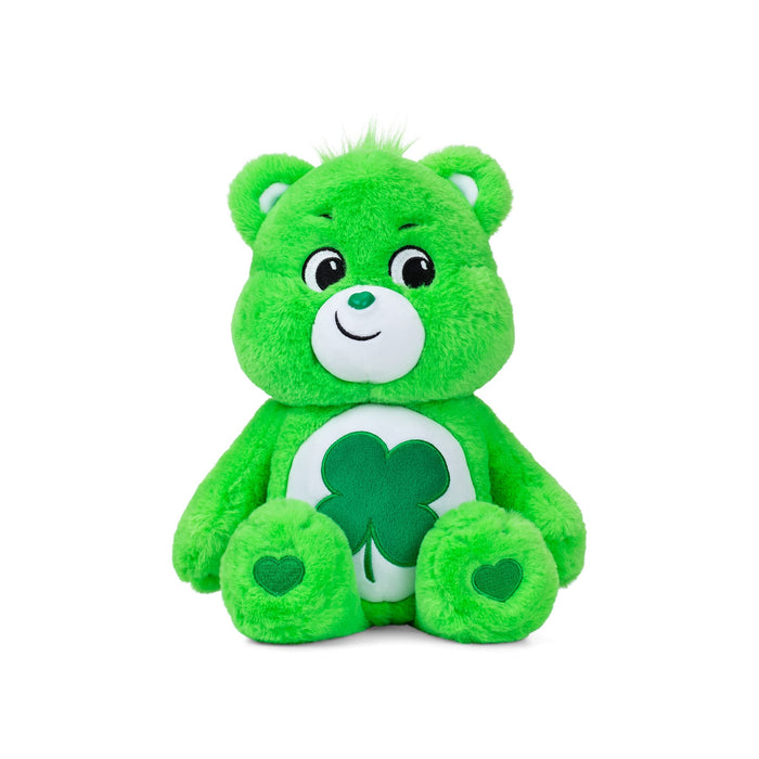 Care Bears | Good Luck Bear 35cm Medium Plush | Collectable Cute Plush Toy, Cuddly Toys for Children, Soft Toys for Girls Boys, Cute Teddies Suitable for Girls and Boys Ages 4+ | Basic Fun 22064