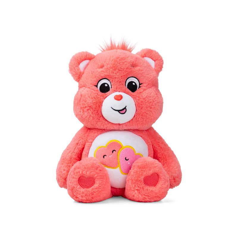 Care Bears | Love-A-Lot Bear 35cm Medium Plush | Collectable Cute Plush Toy, Cuddly Toys for Children, Soft Toys for Girls Boys, Cute Teddies Suitable for Girls and Boys Ages 4+ | Basic Fun 22084