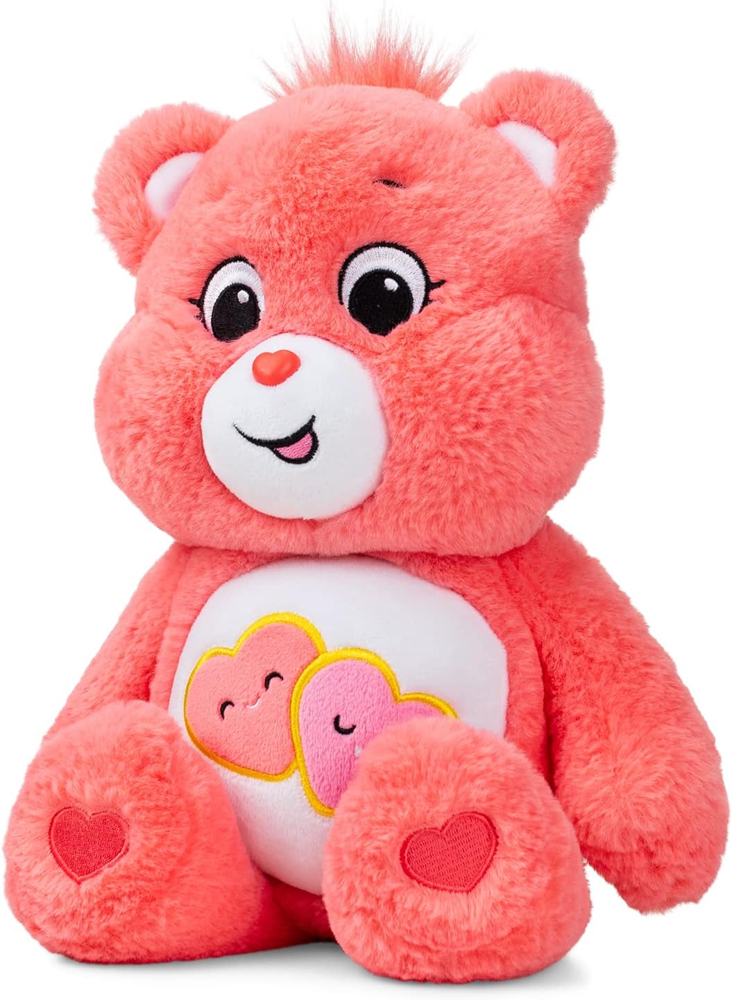 Care Bears | Love-A-Lot Bear 35cm Medium Plush | Collectable Cute Plush Toy, Cuddly Toys for Children, Soft Toys for Girls Boys, Cute Teddies Suitable for Girls and Boys Ages 4+ | Basic Fun 22084