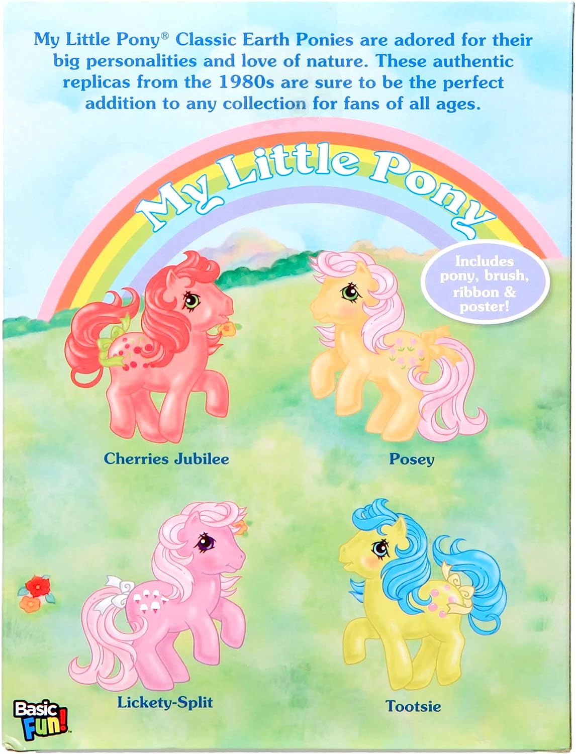My Little Pony 35299 Tootsie Classic Pony, Retro Horse Gifts, Collectable Vintage Toys for Kids, Unicorn Toys for Boys and Girls Aged 3 Years and Up, Red