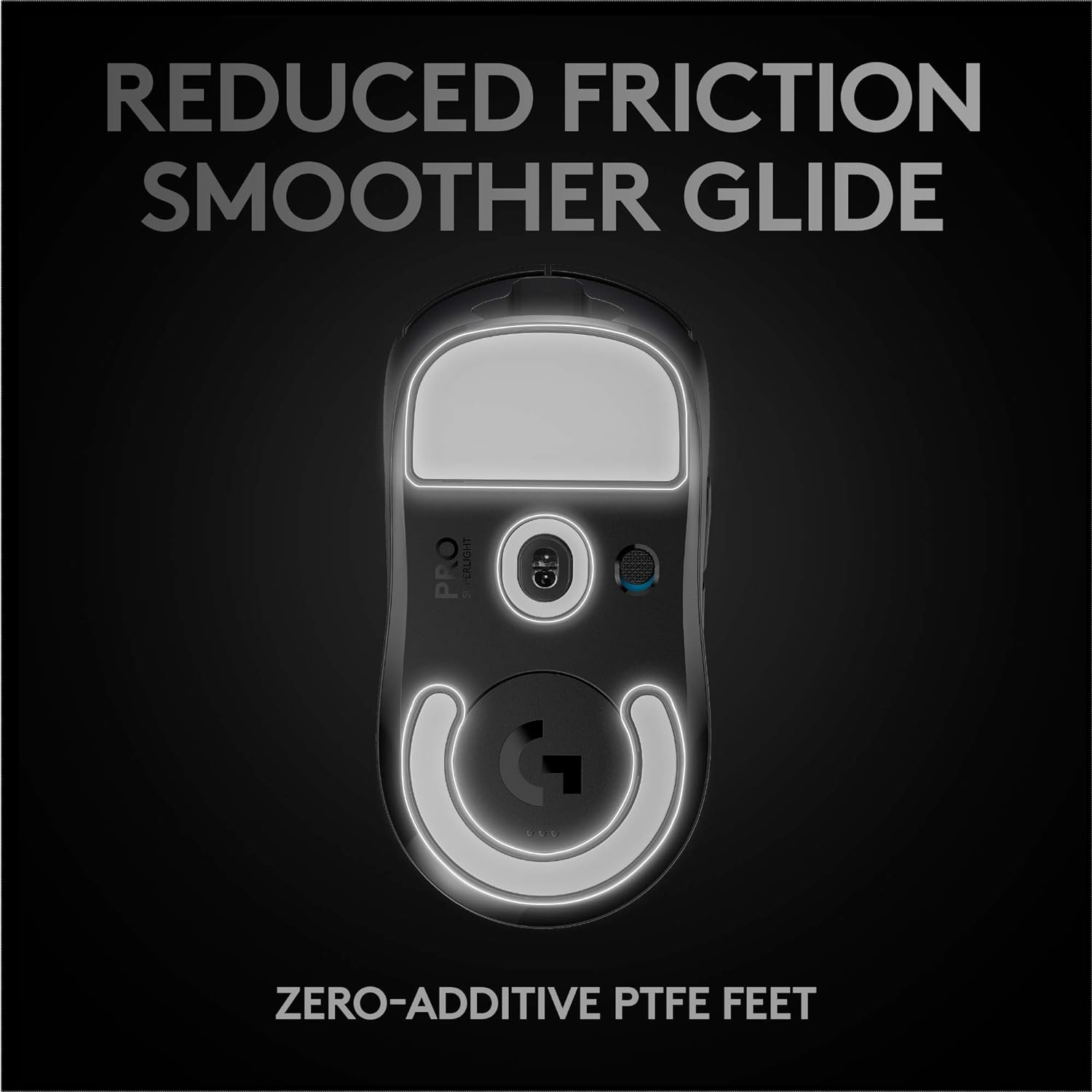 Logitech G PRO X SUPERLIGHT Mouse Gaming Wireless, Sensore HERO 25K, 25.600 DPI, Ultraleggero con 63g, Progettato ‎per eSport, 5 Pulsanti Programmabili, PC/Mac/Laptop - Nero