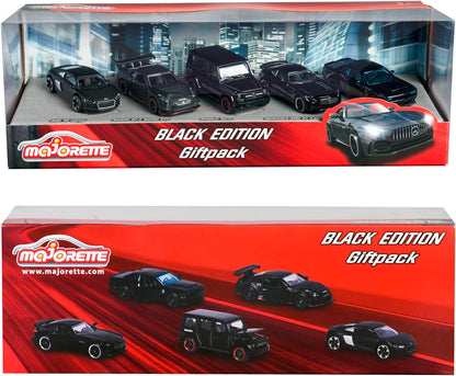Majorette 212053174 Other License BLACK EDITION DIE-CAST COLLECTOR 5 CAR PACK