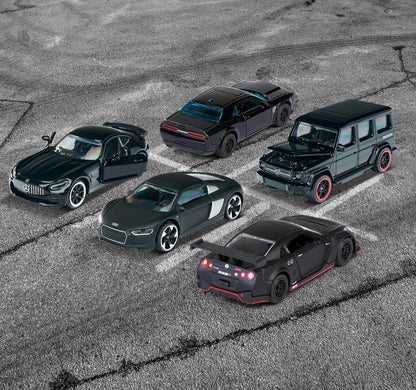 Majorette 212053174 Other License BLACK EDITION DIE-CAST COLLECTOR 5 CAR PACK