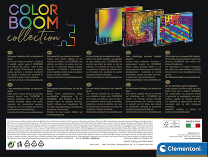 Clementoni 39650 Canicas 1000pcs Colorboom Collection-Marbles 1000 Pieces, Made in Italy, Jigsaw Puzzle for Adults, Multicolor, Medium