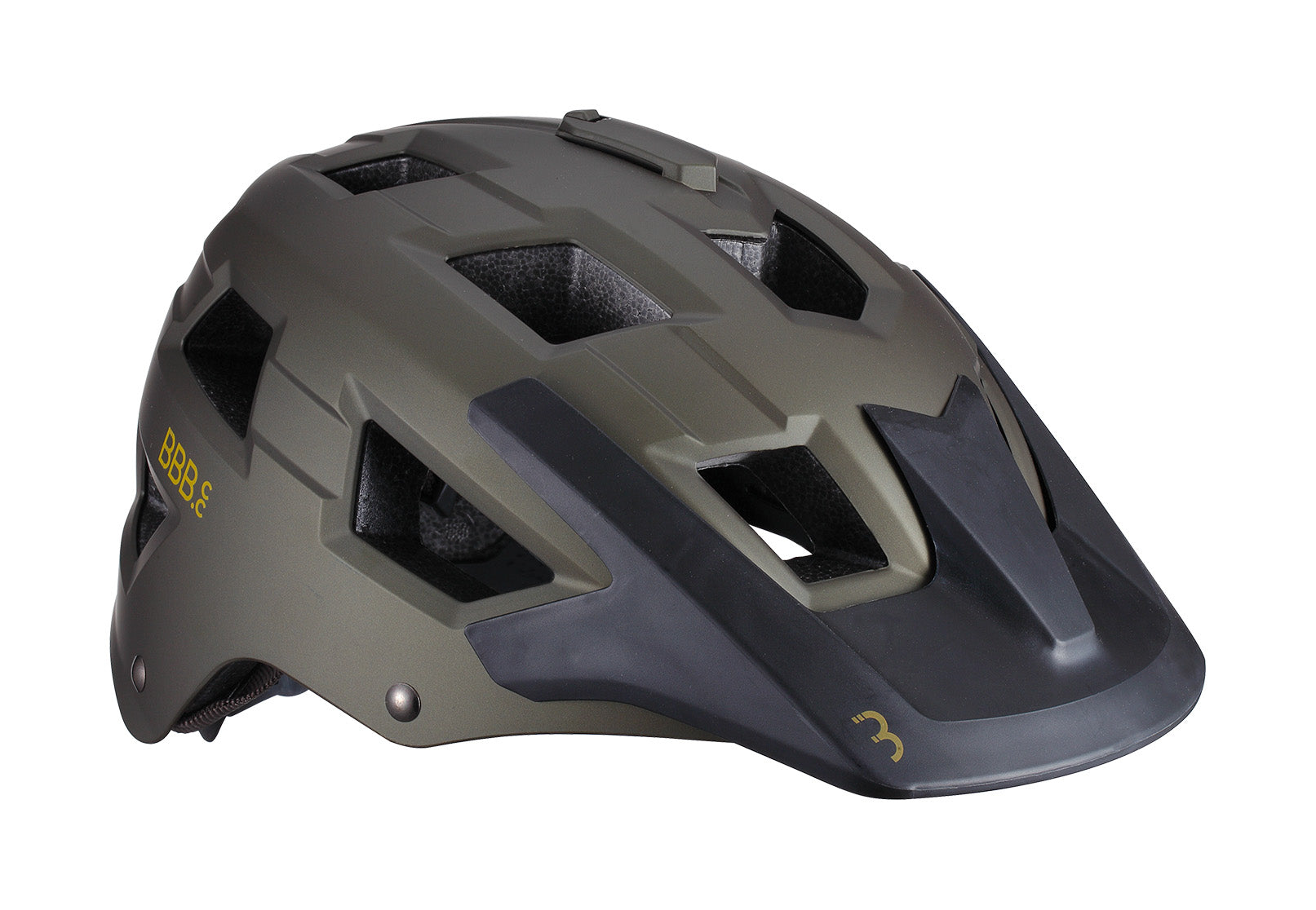 BBB Cycling, Adult MTB Mountain Bike Cycle Helmet with Large Visor for Trek and Trail Bikes, Camera Mount, ABS Shell, Nanga, BHE-54