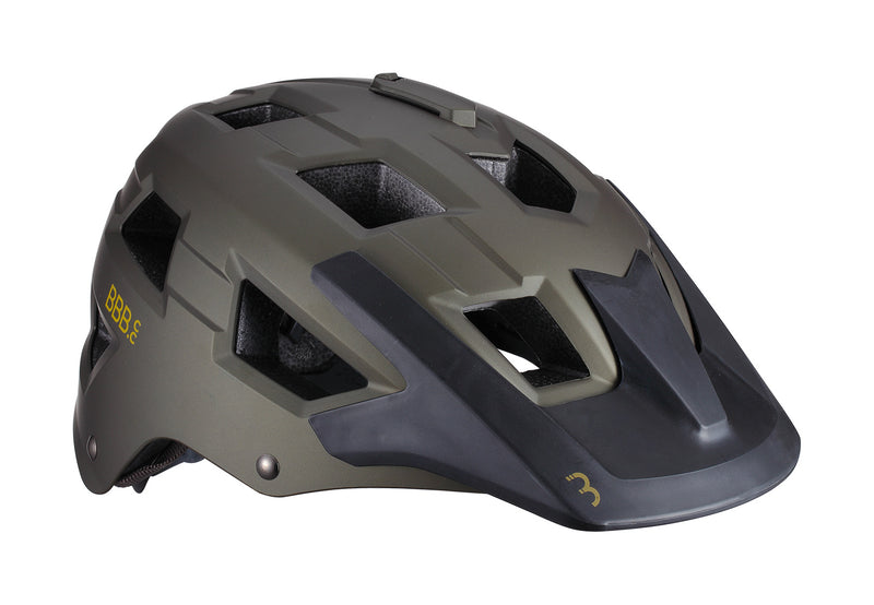 BBB Cycling, Adult MTB Mountain Bike Cycle Helmet with Large Visor for Trek and Trail Bikes, Camera Mount, ABS Shell, Nanga, BHE-54