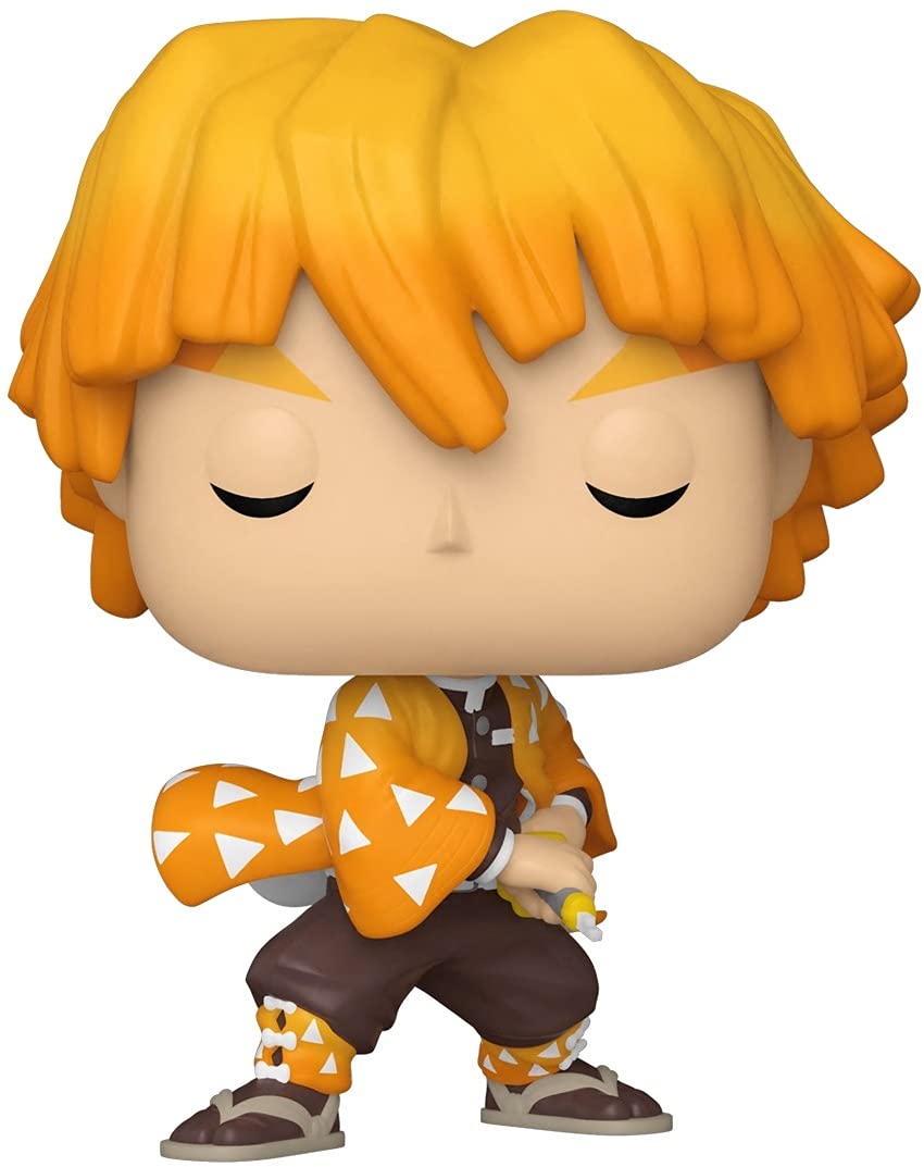 POP Animation: Demon Slayer - Zenitsu Agatsuma, Multicolor, 3.75 inches