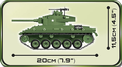 COBI-COBI-2543 Americano Bloques de construcción, Color Verde (COBI-2543