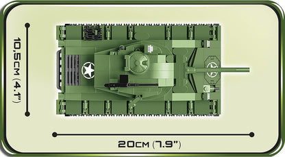 COBI-COBI-2543 Americano Bloques de construcción, Color Verde (COBI-2543