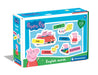 Clementoni Aprendo Peppa Pig Educativo inglés a Partir de 3 años, Juego sostenible (16352), Multicolor, Talla única