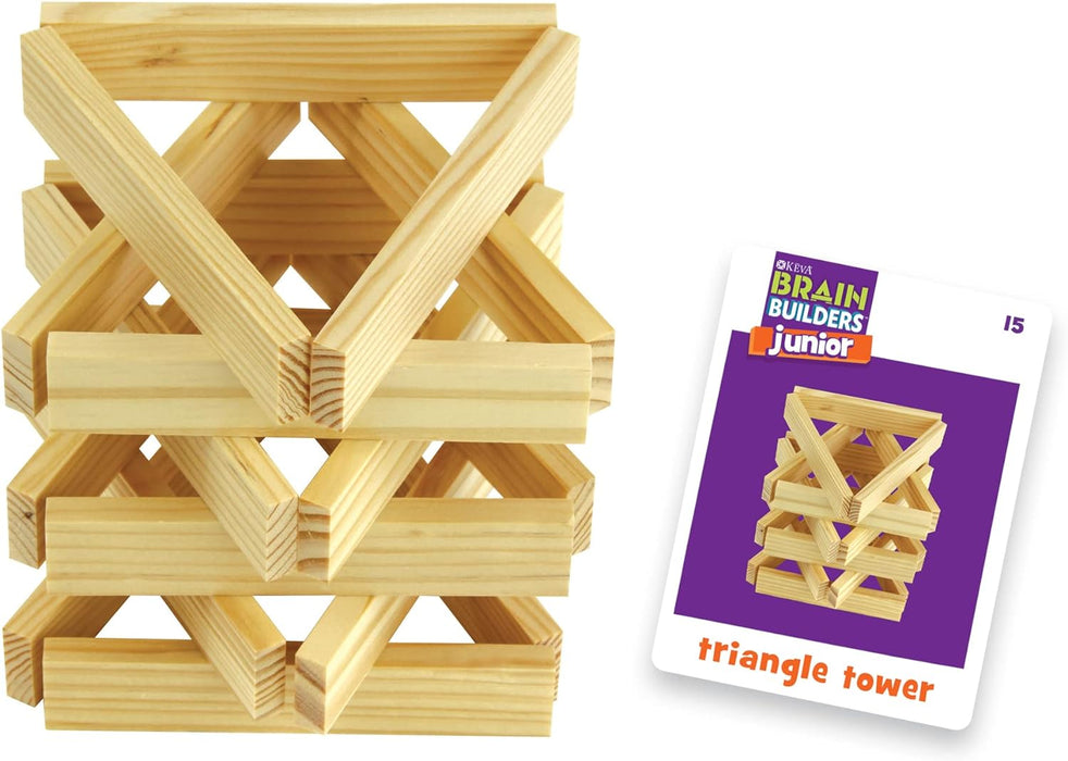 Mindware | KEVA: Brain Builders Junior | Children's Brainteaser | Ages 4+ | 1+ Players