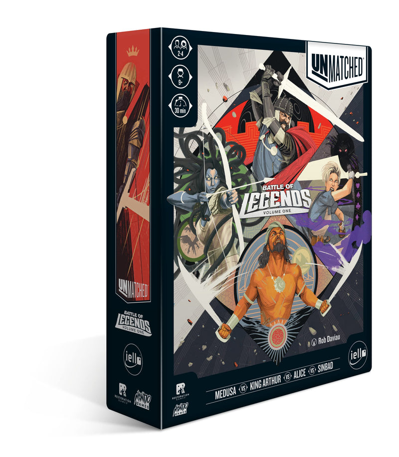 Iello | Unmatched - Battle of Legends Vol 1 | Card Game | Ages 9+ | 2 to 4 Players | 30 mins Minutes Playing Time