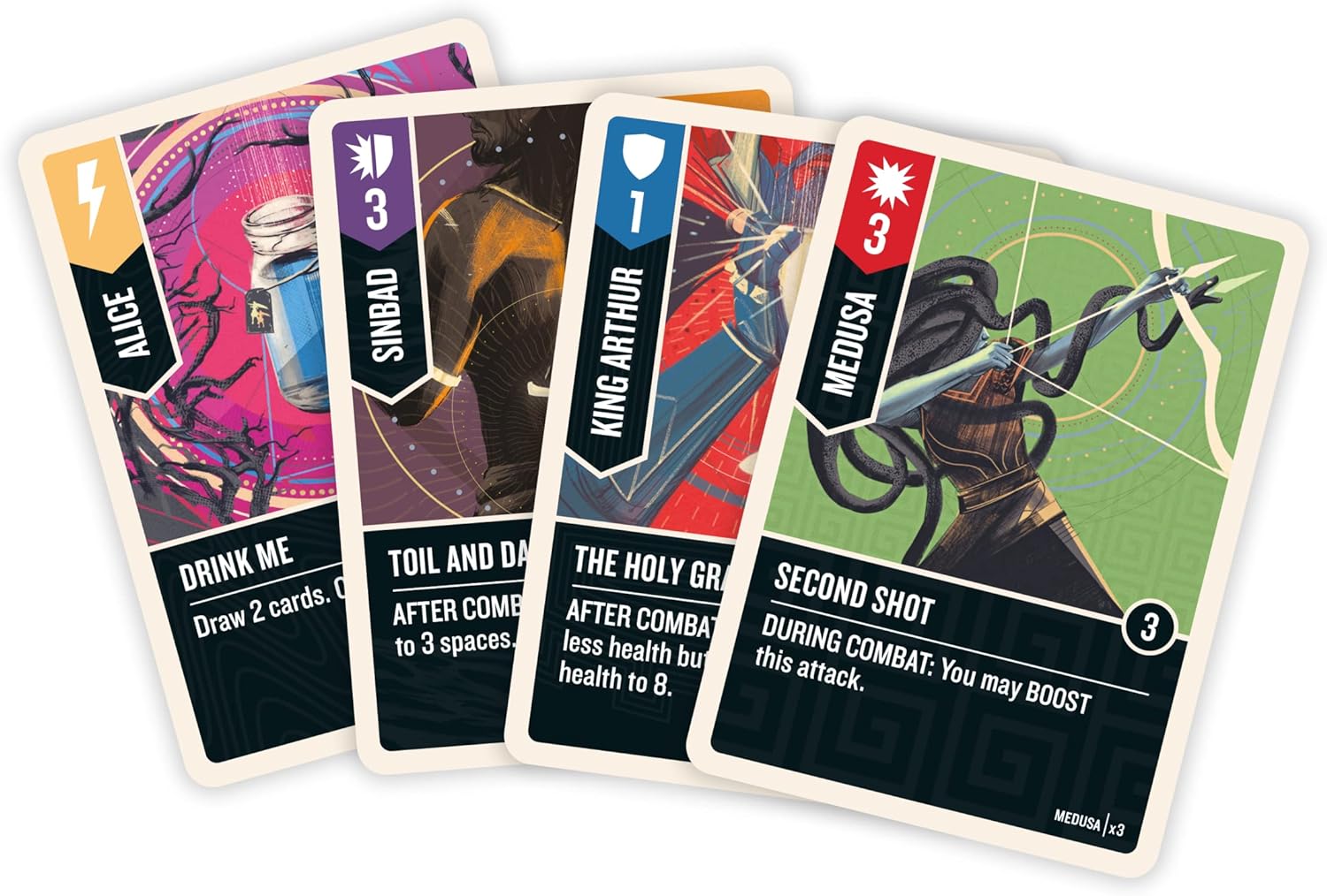 Iello | Unmatched - Battle of Legends Vol 1 | Card Game | Ages 9+ | 2 to 4 Players | 30 mins Minutes Playing Time