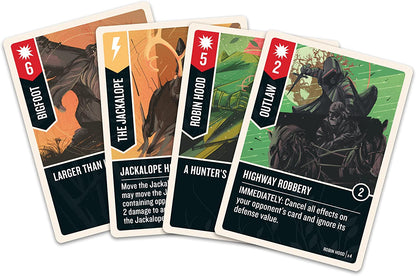 Iello | Unmatched - Robin Hood vs Big Foot | Card Game | Ages 9+ | 2 Players | 20 mins Minutes Playing Time