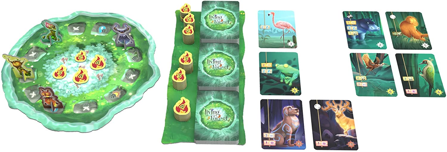 Living Forest Board Game | Nature Themed Strategy Game for Kids and Adults | Fantasy Game | Fun for Family Game Night | Ages 8+ | 2-4 Players | Average Playtime 40 Minutes | Made by Ludonaute