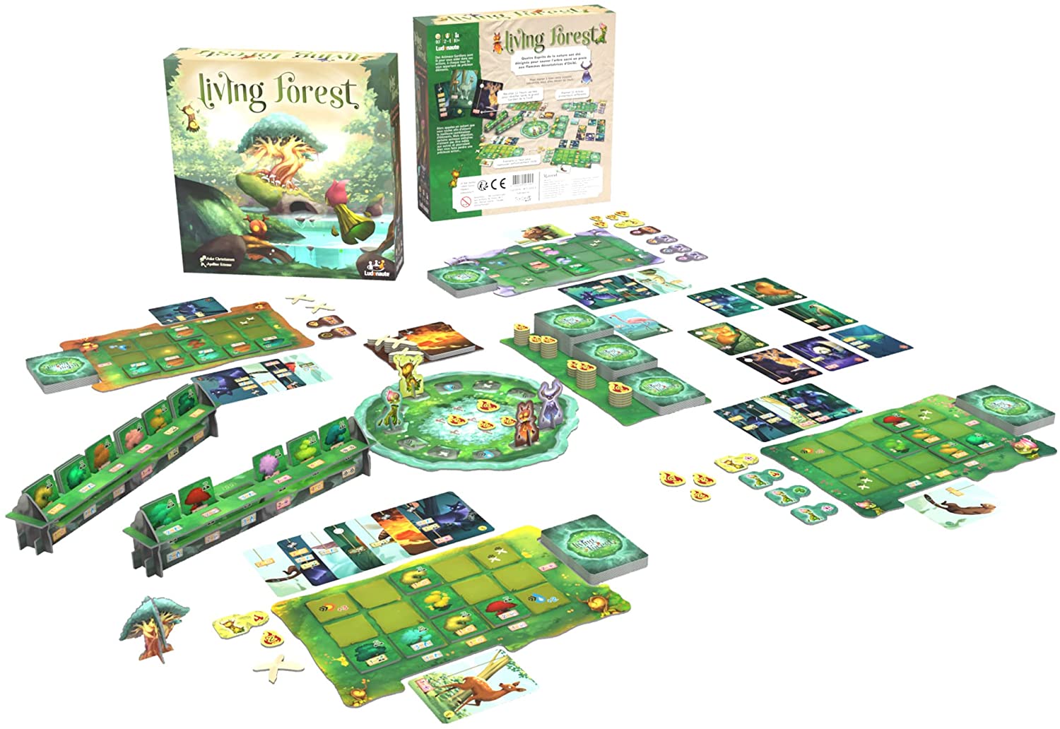 Living Forest Board Game | Nature Themed Strategy Game for Kids and Adults | Fantasy Game | Fun for Family Game Night | Ages 8+ | 2-4 Players | Average Playtime 40 Minutes | Made by Ludonaute