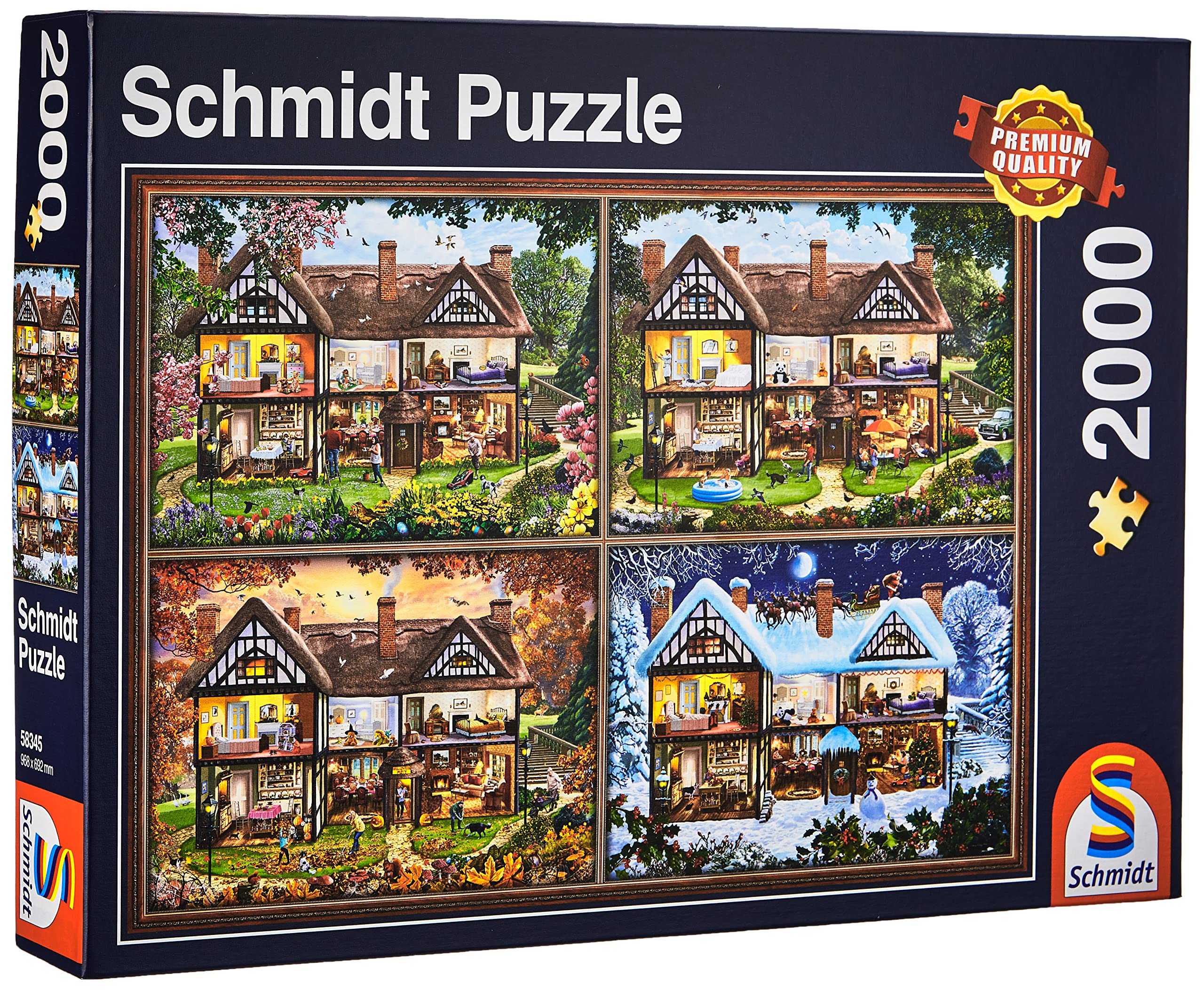 Schmidt House of Four Seasons 2000 piece Jigsaw Puzzle