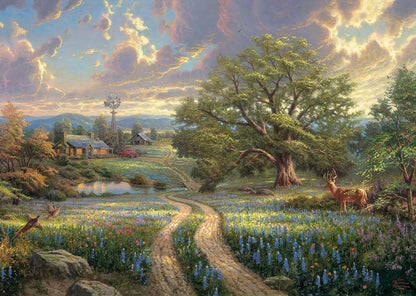 Schmidt Spiele - Thomas Kinkade : Country Living (1000pc) - Puzzle - Ages 12+ 2. Scenic Settings Country Living