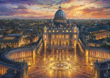 Schmidt Spiele, Thomas Kinkade: The Vatican (1000pc), Puzzle, Ages 12+