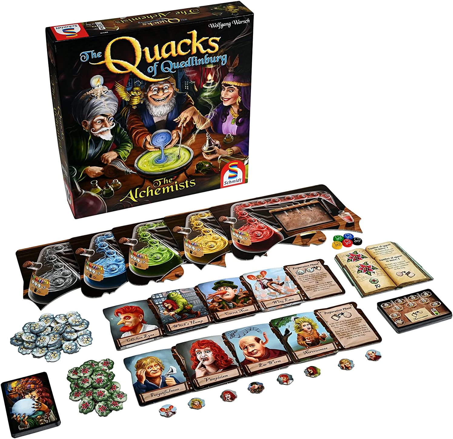 Schmidt | The Quacks of Quedlinburg: The Alchemists Expansion | Board Game | Ages 10+ | 2-5 Players | 45 Minutes Playing Time