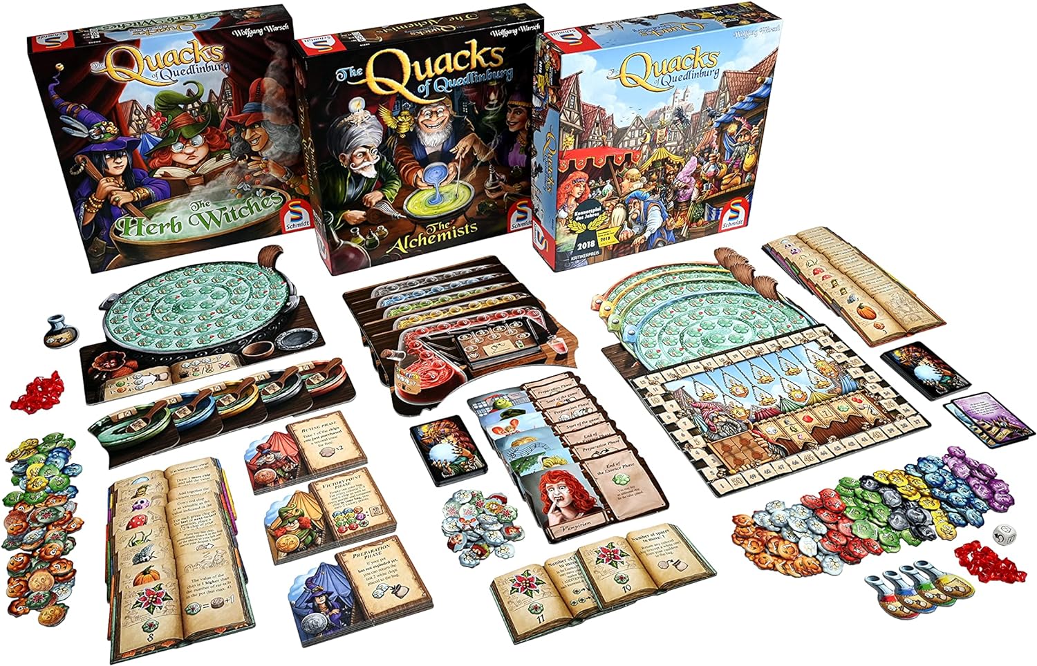 Schmidt | The Quacks of Quedlinburg: The Alchemists Expansion | Board Game | Ages 10+ | 2-5 Players | 45 Minutes Playing Time