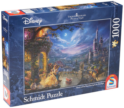 Schmidt Spiele | Thomas Kinkade: Disney Beauty and the Beast 2021 edition (1000pc) | Puzzle | Ages 12+