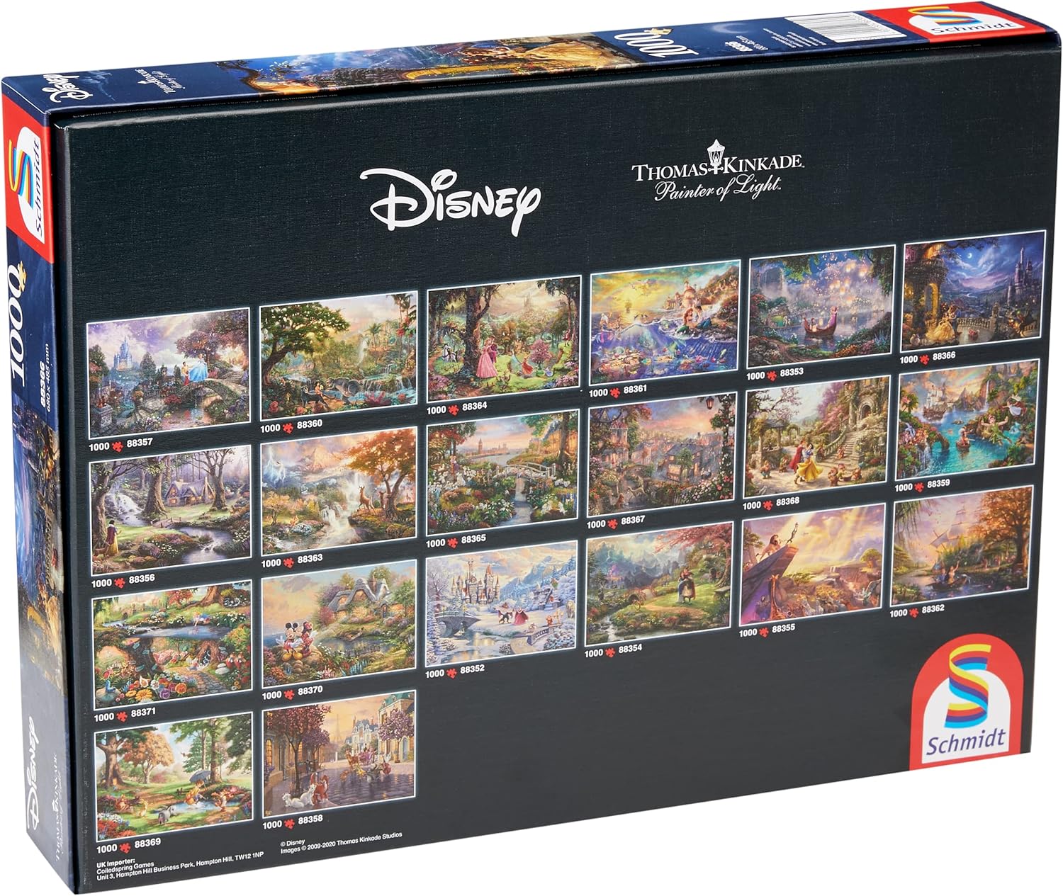 Schmidt Spiele | Thomas Kinkade: Disney Beauty and the Beast 2021 edition (1000pc) | Puzzle | Ages 12+