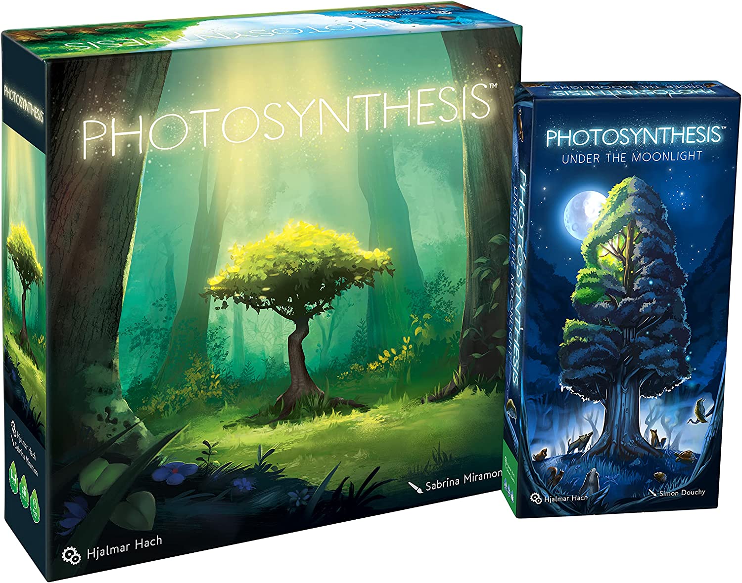 Blue Orange , Photosynthesis: Under the Moonlight Expansion , Board Game , Ages 8+ , 2-4 Players , 30 Minutes Playing Time