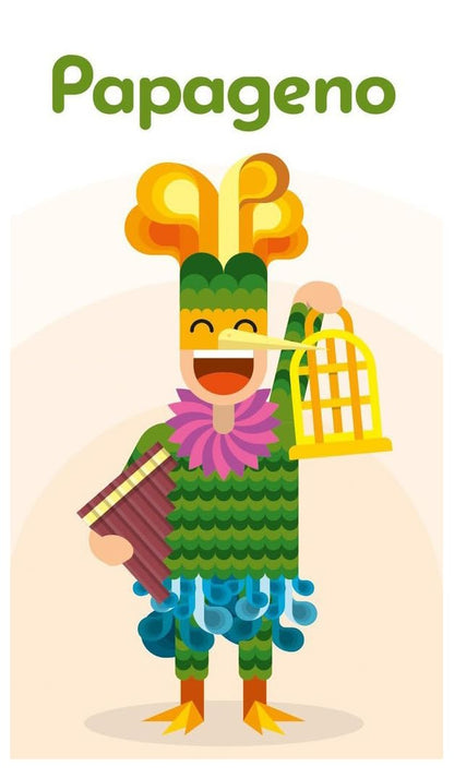 Helvetiq | Papageno | Card Game | Ages 6+ | 2-5 Players | 15 Minutes Playing Time