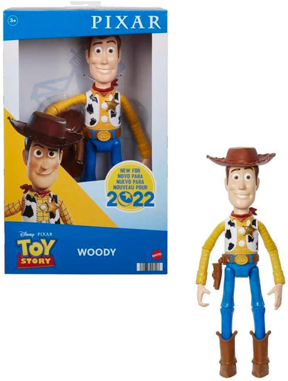 Mattel Disney Pixar Toy Story Woody grande Figura 31 cm articulada, juguete para niños +3 años (HFY26)