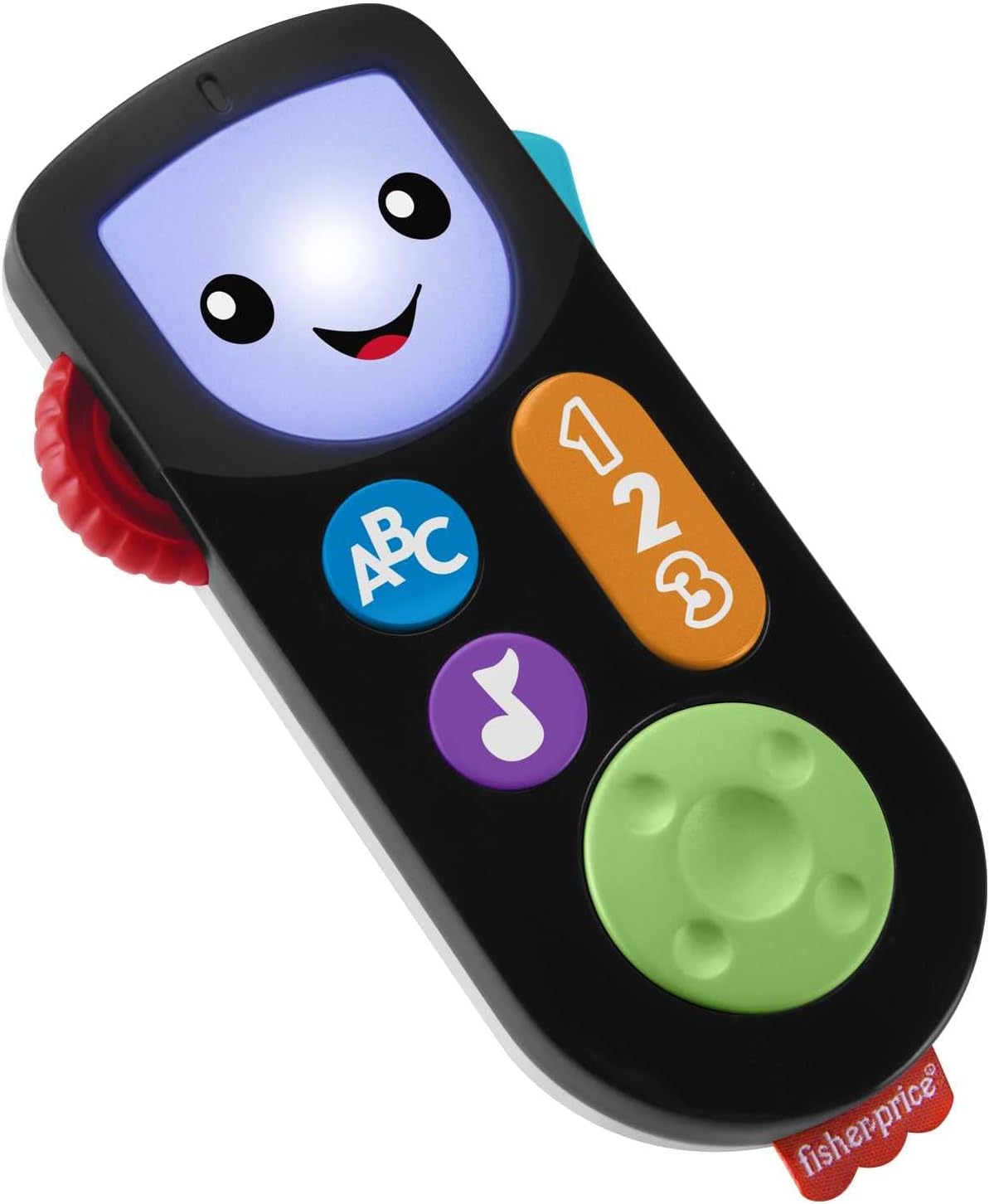 Fisher-Price Laugh & Learn Stream & Learn Remote - UK English Edition, Electronic Pretend Toy with Educational Content for Infants and Toddlers, HHH28