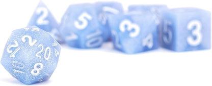 Metallic Dice Games Lot de dés DND à bords tranchants en caoutchouc de silicone 16 mm pour jeux de rôle Donjons et Dragons