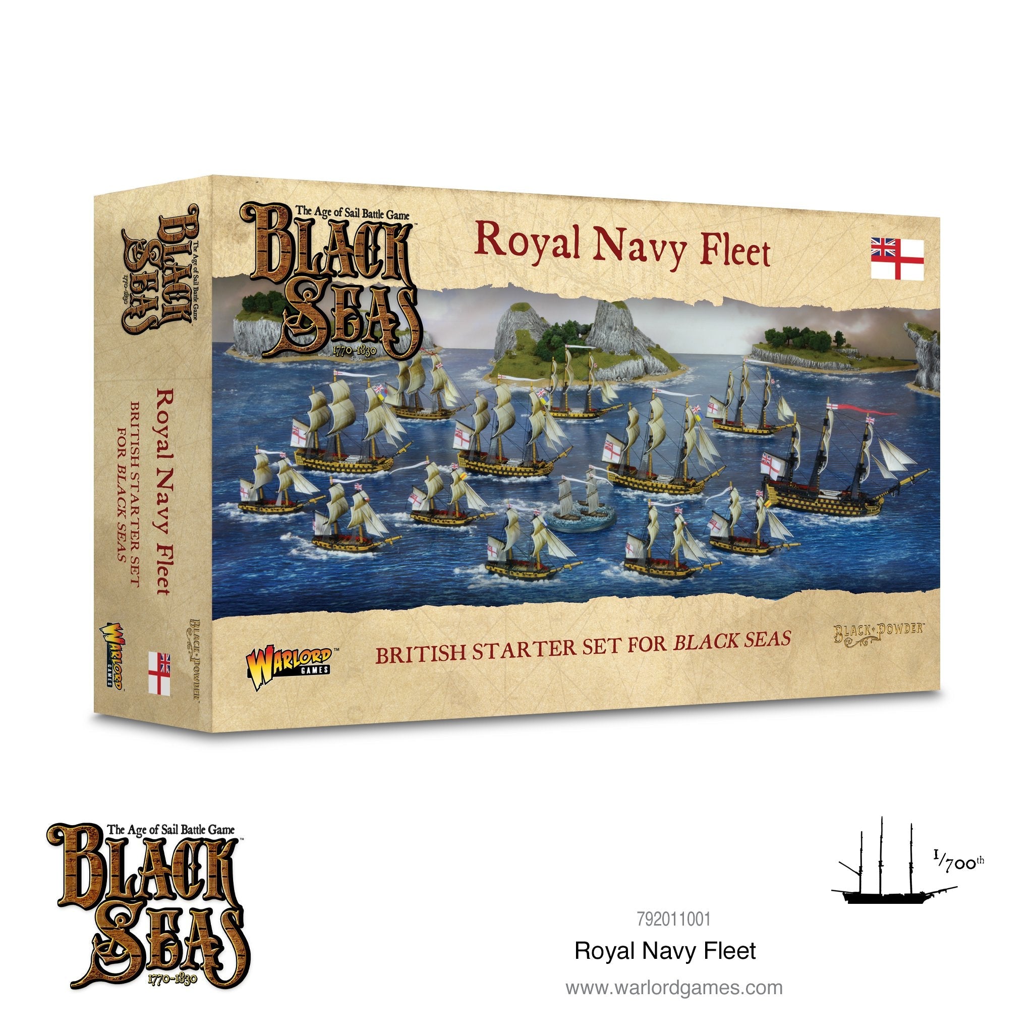 Royal Navy Fleet: 1/700th Scale Model Ships For Black Seas by Warlord Games - Highly Detailed Age of Sail Miniatures for Table-top Wargaming