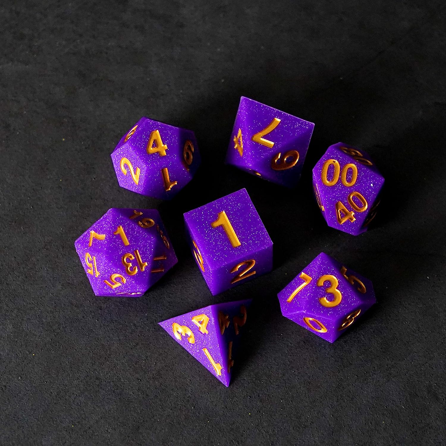 Silicone Rubber Poly Dice Set: Regal Ricochet