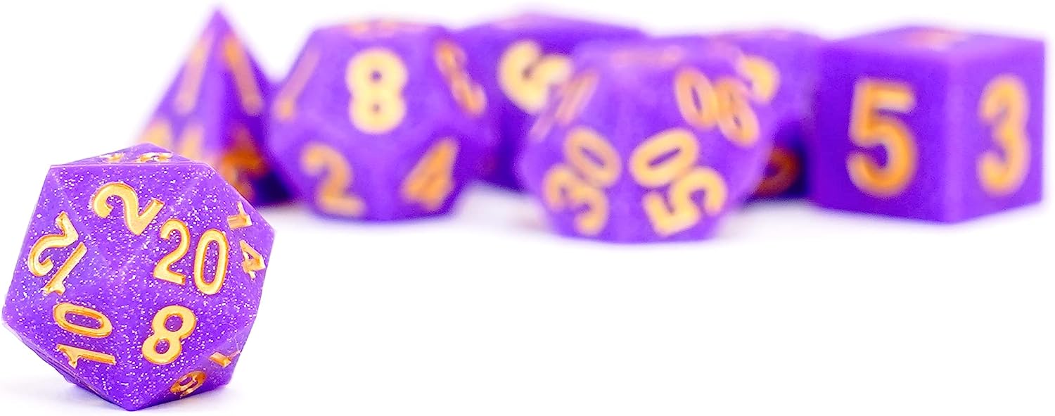Silicone Rubber Poly Dice Set: Regal Ricochet